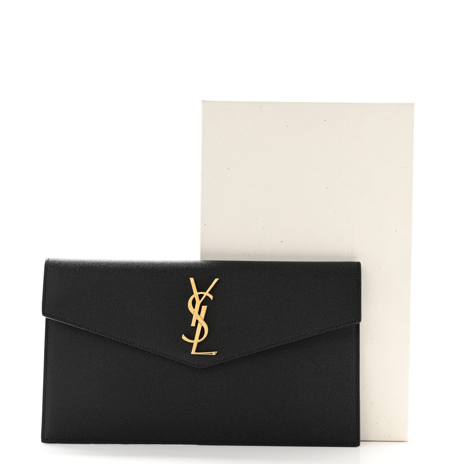 Saint Laurent Grain De Poudre Uptown Pouch Black 8 of 8