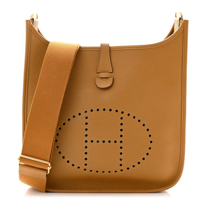 Hermes Taurillon Maurice Evelyne III PM Sesame 1 of 11