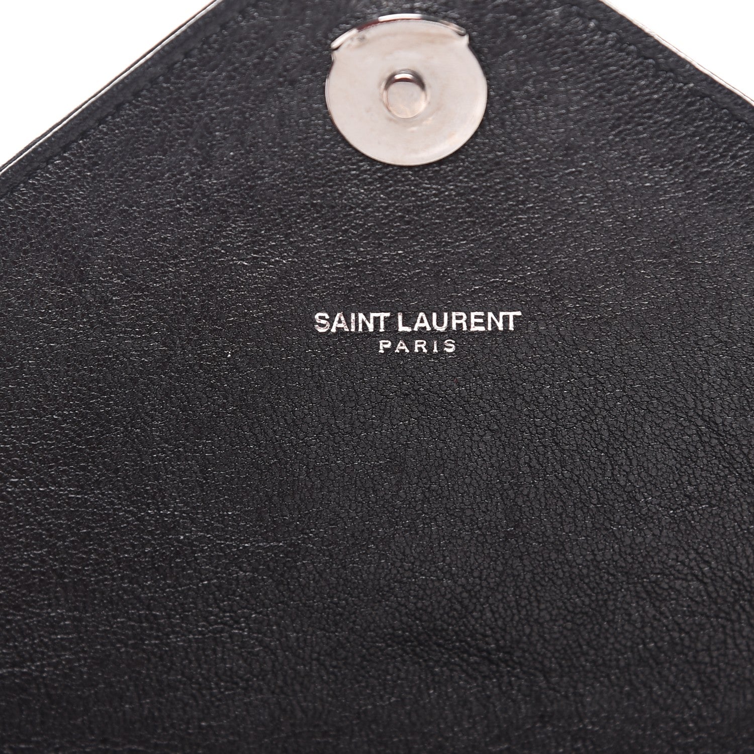 Saint Laurent Sheepskin Matelasse Chevron Monogram Medium College Bag Black 7 of 10