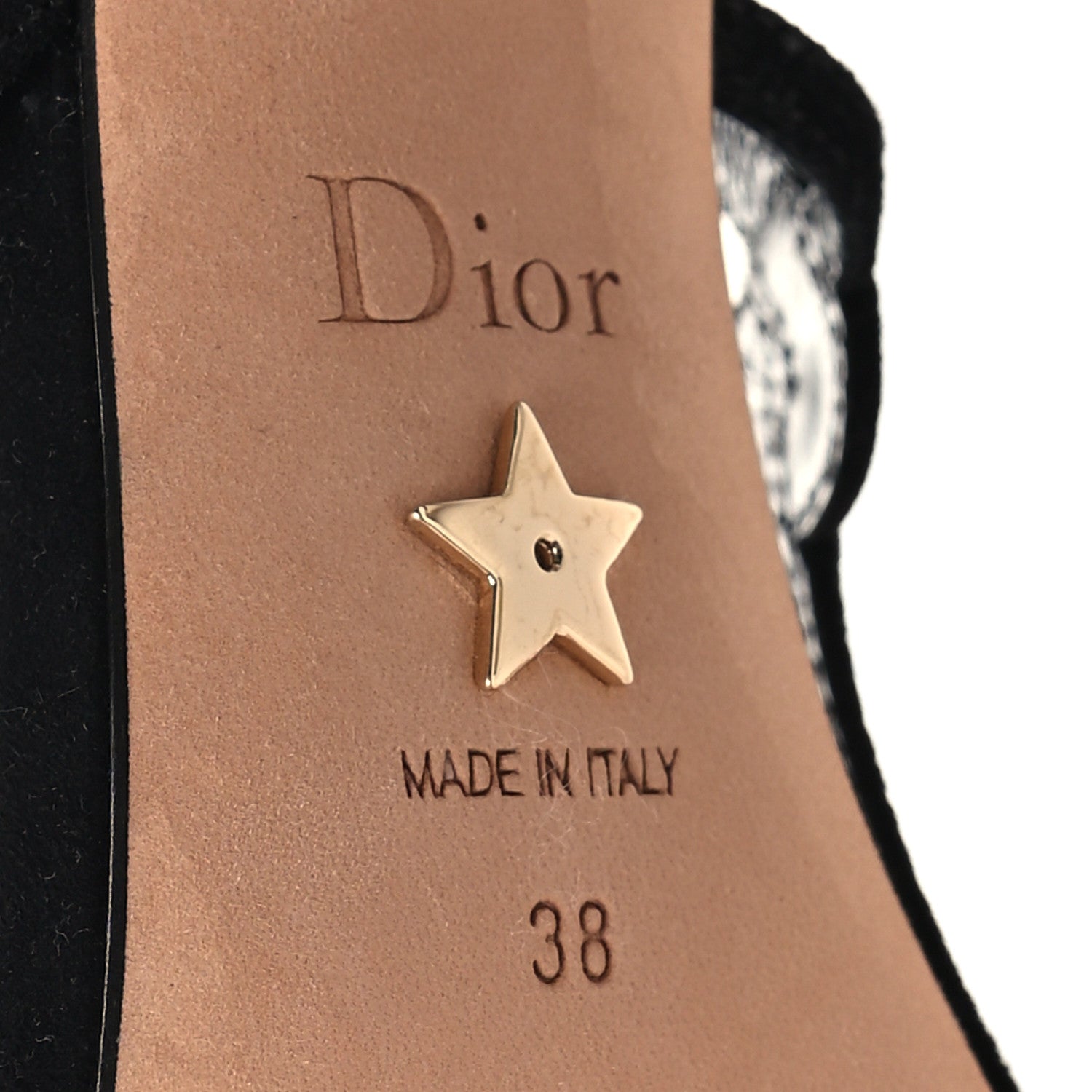 Christian Dior Suede D-Fame Sandals 38 Black 6 of 8