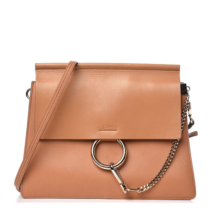 Chloe Calfskin Medium Faye Shoulder Bag Desert Beige 1 of 7