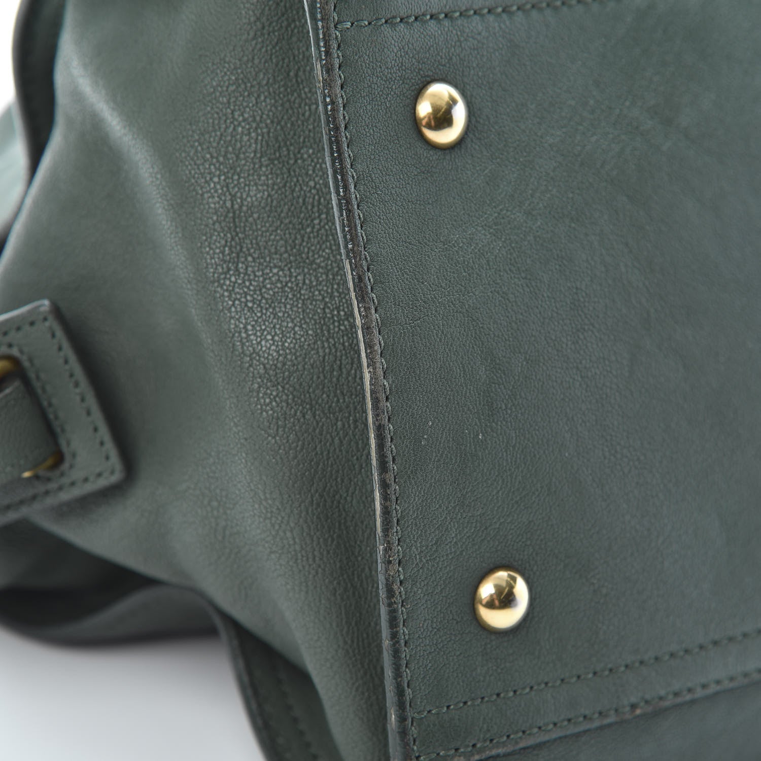 Saint Laurent Calfskin Medium Classic Y Cabas Thyme 15 of 20