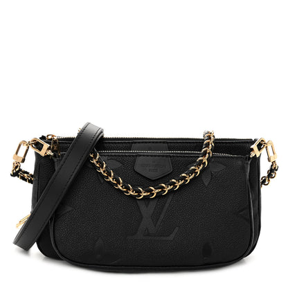 Louis Vuitton Empreinte Monogram Giant Multi Pochette Accessories Black 1 of 10