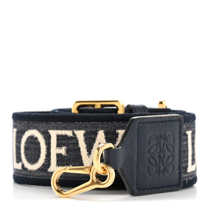 Loewe Calfskin Jacquard Anagram Strap Deep Navy 1 of 9