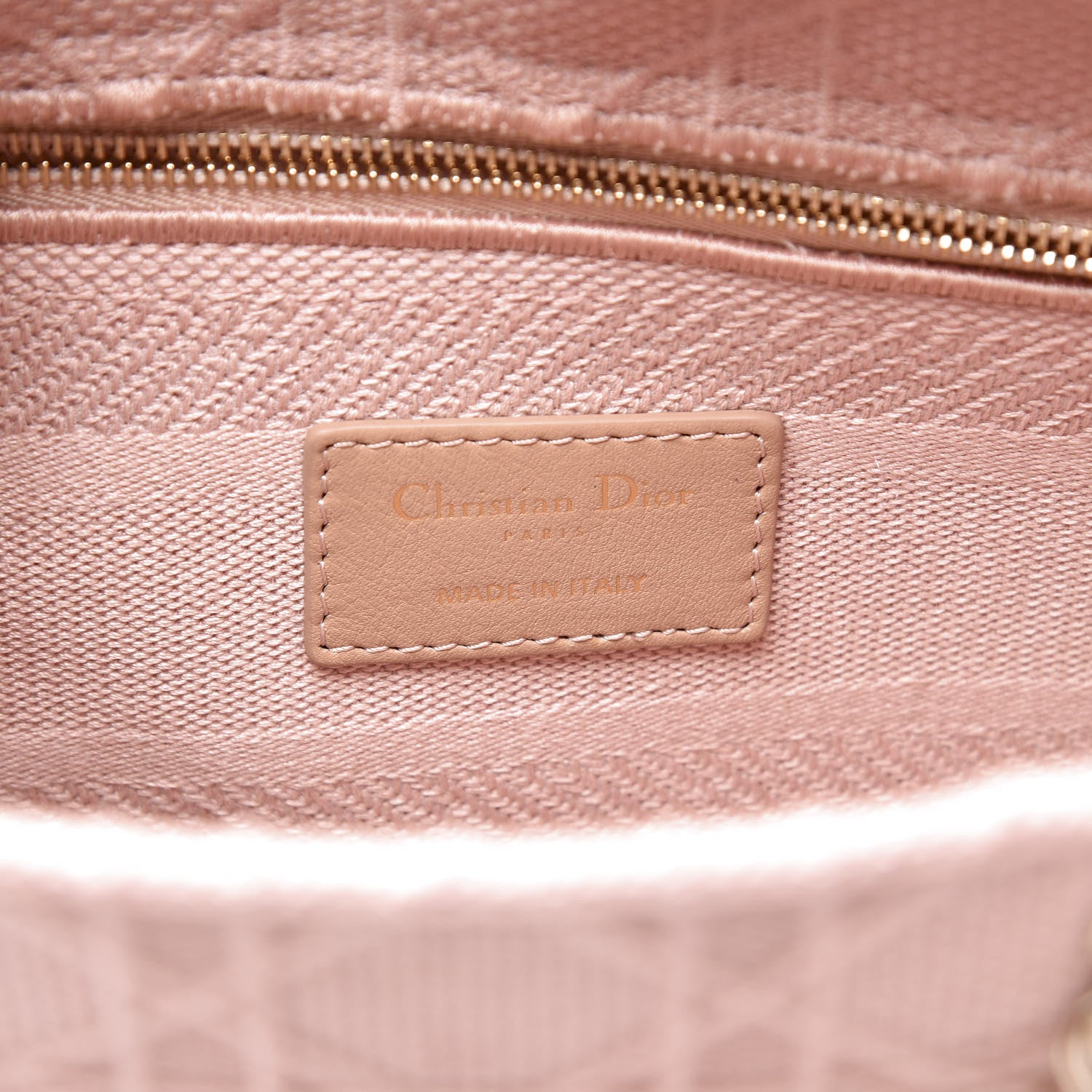 Christian Dior Canvas Embroidered Medium Lady D-Lite Bois De Rose 7 of 9