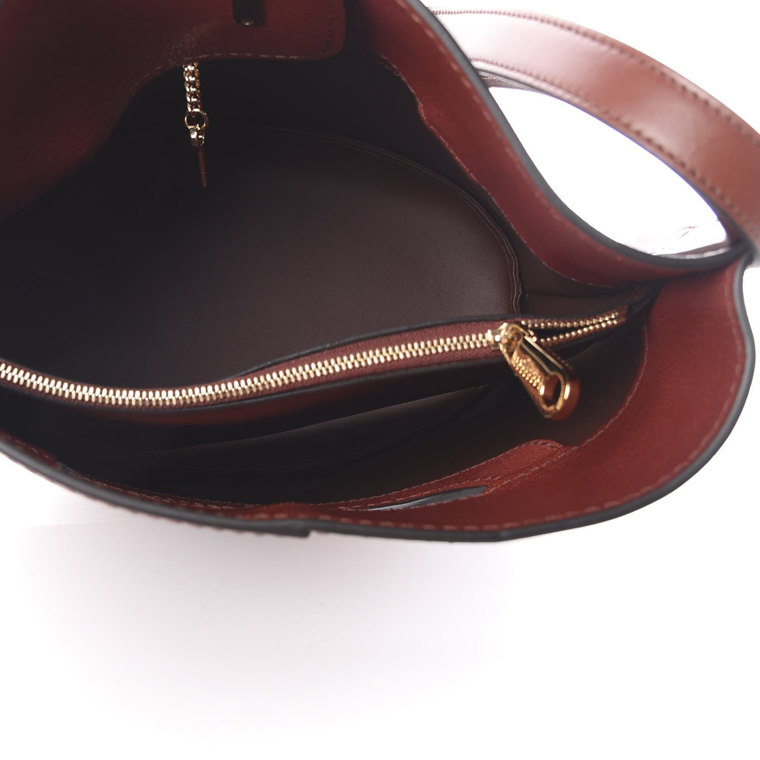 Chloe Smooth Calfskin Medium Aby Bucket Bag Brown 5 of 10