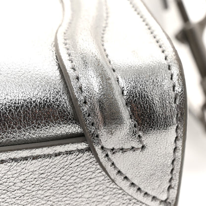 Celine Laminated Lambskin Nano Luggage Silver 15 of 17