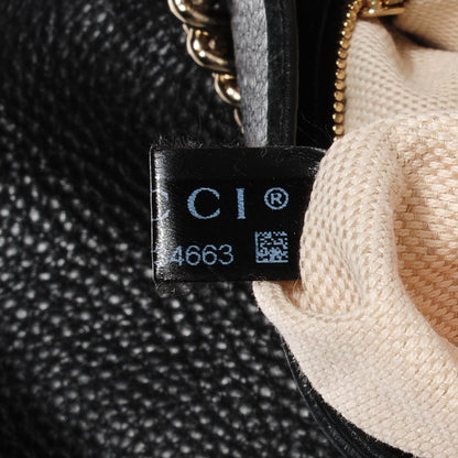 Gucci Pebbled Calfskin Medium Soho Chain Shoulder Bag Black 8 of 9