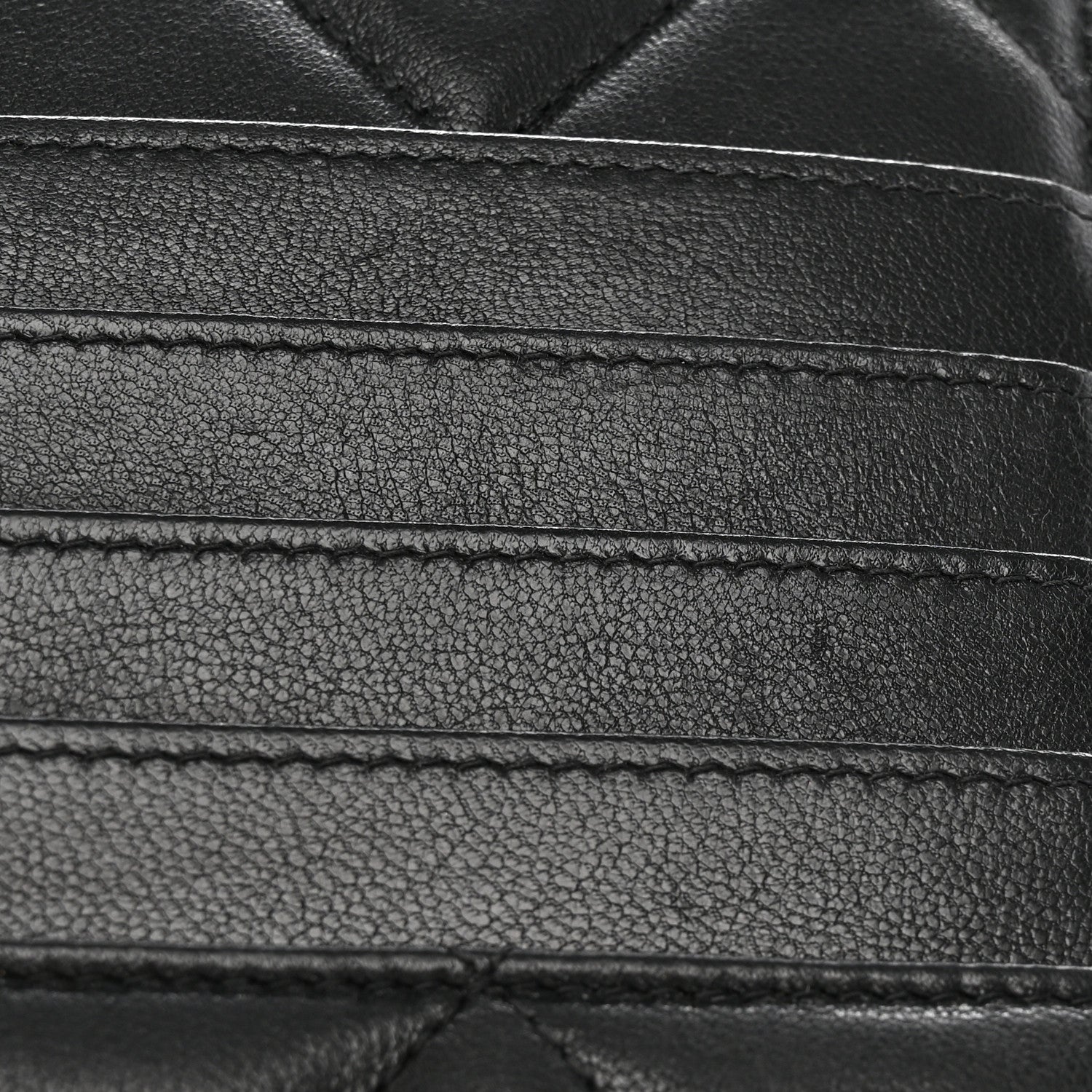 Chanel Goatskin Quilted Chanel 19 Phone and Card Holder Black 9 of 10