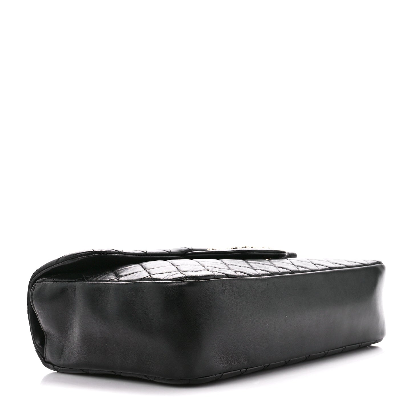 Lambskin Quilted Medium Westminster Pearl Flap Black
