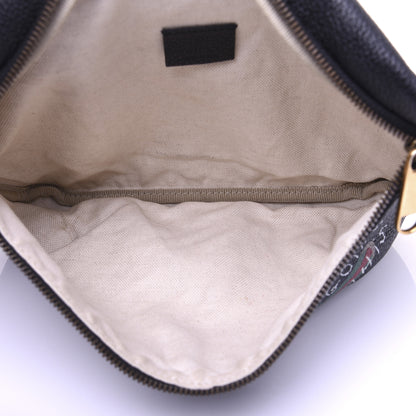 Gucci Grained Calfskin Coco Capitan Logo Belt Bag Black 4 of 10