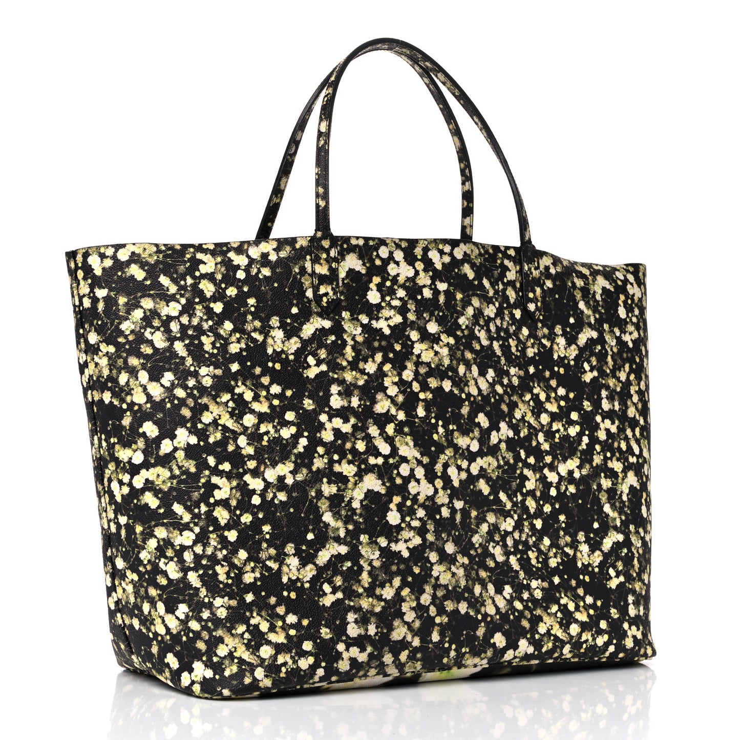 Textured Coated Canvas Baby's Breath Print Large Antigona Tote