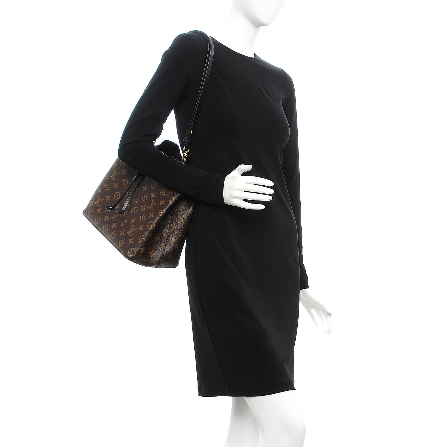 Louis Vuitton Monogram Neonoe MM Black 2 of 8