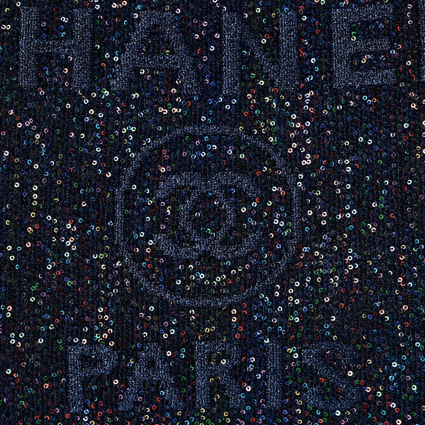 Calfskin Sequin Medium Deauville Tote Blue Multicolor