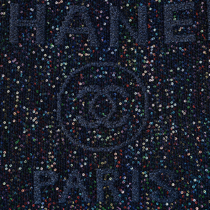 Chanel Calfskin Sequin Medium Deauville Tote Blue Multicolor 8 of 11