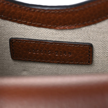 Gucci New Denim GG Monogram Dollar Calfskin Mini Horsebit 1955 Crossbody Bag Blue Tea Cuir Epilog 7 of 10