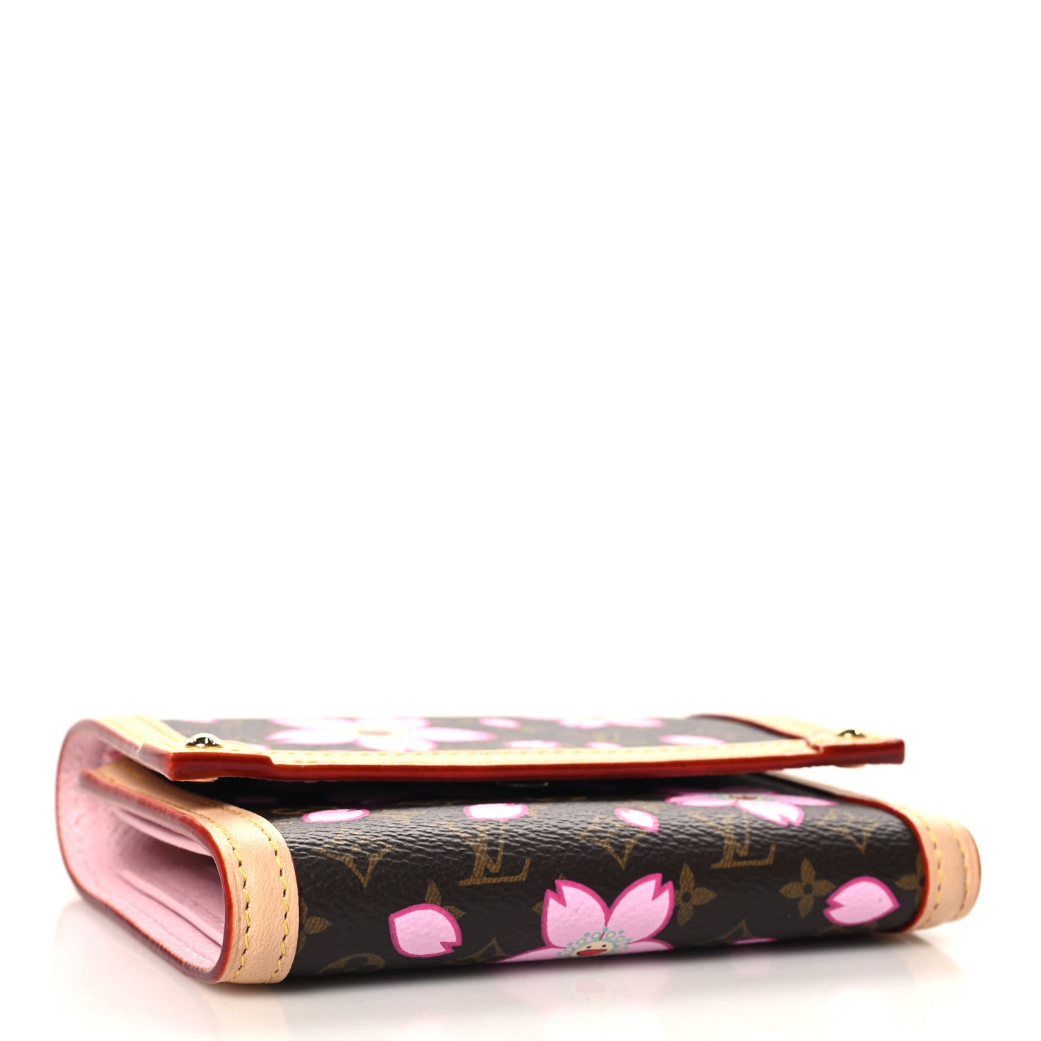 Louis Vuitton LV X TM Monogram Cherry Blossom Victorine Wallet Sakura Brown 4 of 7