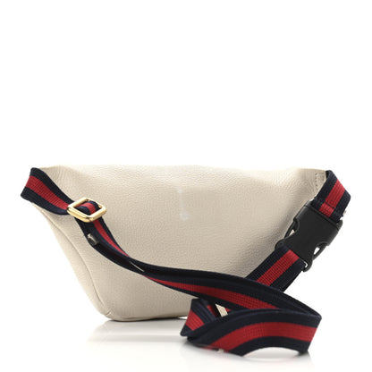 Gucci Grained Calfskin Small Logo Belt Bag White 3 of 12