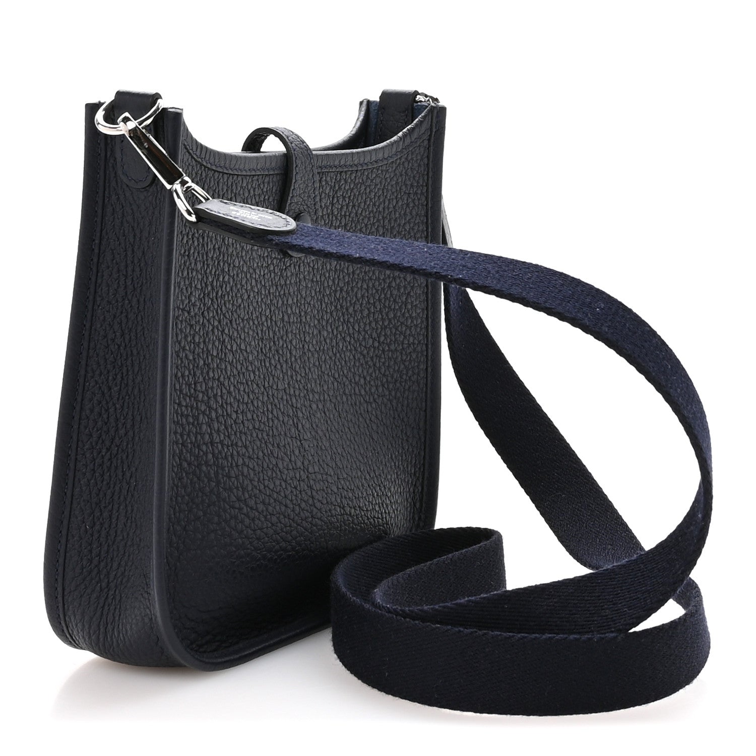 Hermes Taurillon Clemence Evelyne TPM Bleu Nuit 2 of 10