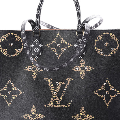 Louis Vuitton Monogram Giant Jungle Onthego GM Black 9 of 11