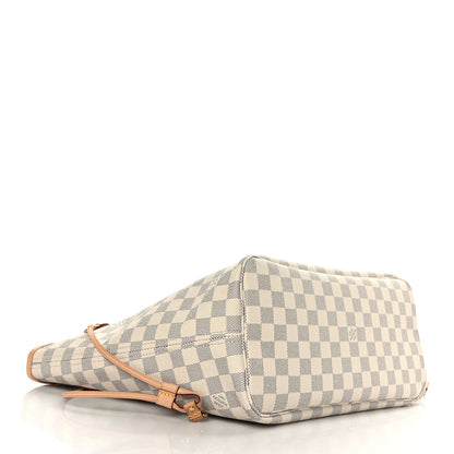Louis Vuitton Damier Azur Neo Neverfull MM Rose Ballerine 4 of 9
