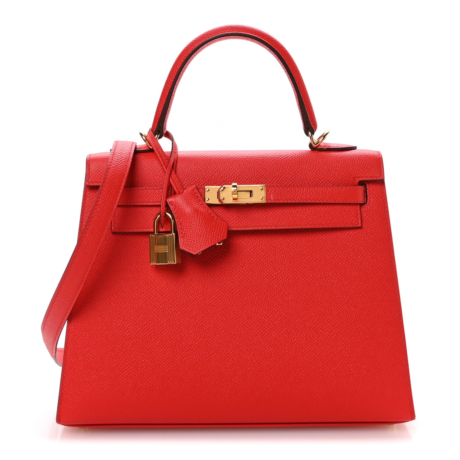 Hermes Epsom Kelly Sellier 25 Rouge De Coeur 1 of 11