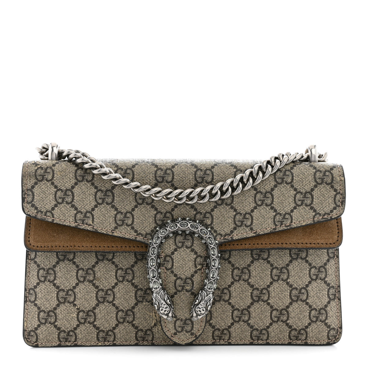 GG Supreme Monogram Small Dionysus Shoulder Bag Taupe