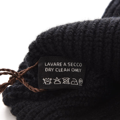 Gucci Wool GG Monogram Beanie Hat Black 6 of 6