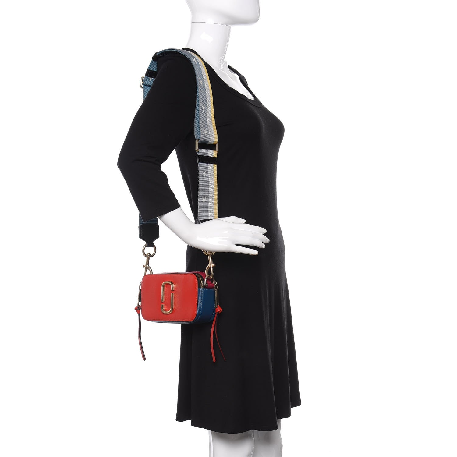 Marc Jacobs Saffino Small Snapshot Colour Block Camera Bag Red Pepper Multicolor 2 of 9