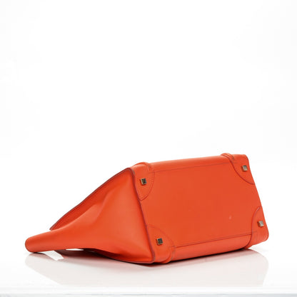 Celine Smooth Calfskin Mini Luggage Bright Orange 4 of 16