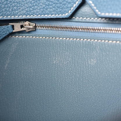 Hermes Togo Birkin 35 Blue Jean 10 of 13