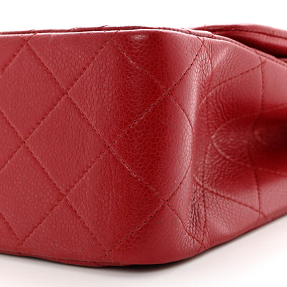 Chanel Caviar Quilted Jumbo Double Flap Dark Red 10 of 10