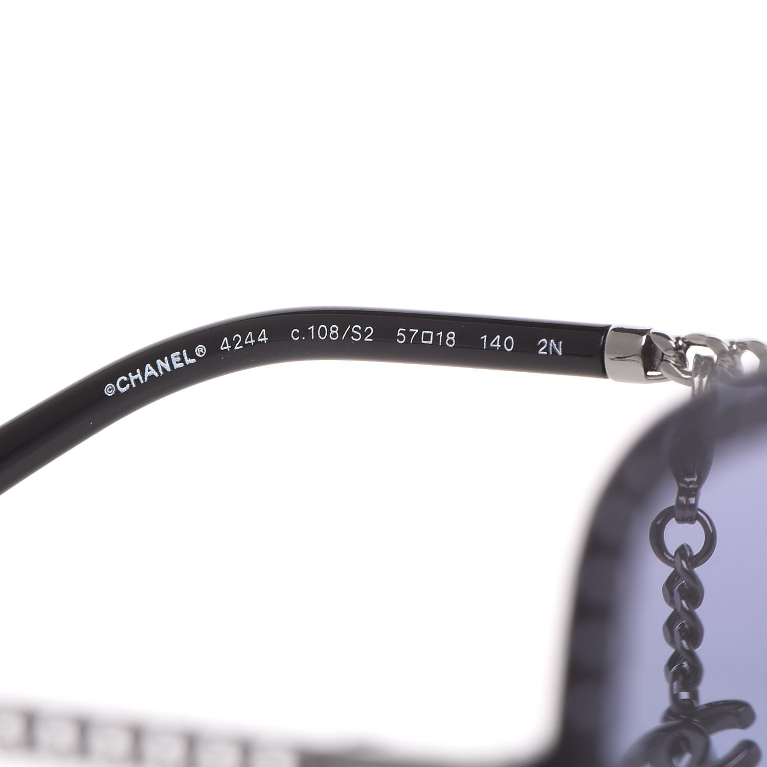Chanel Chain Square Sunglasses 4244 Blue 7 of 8
