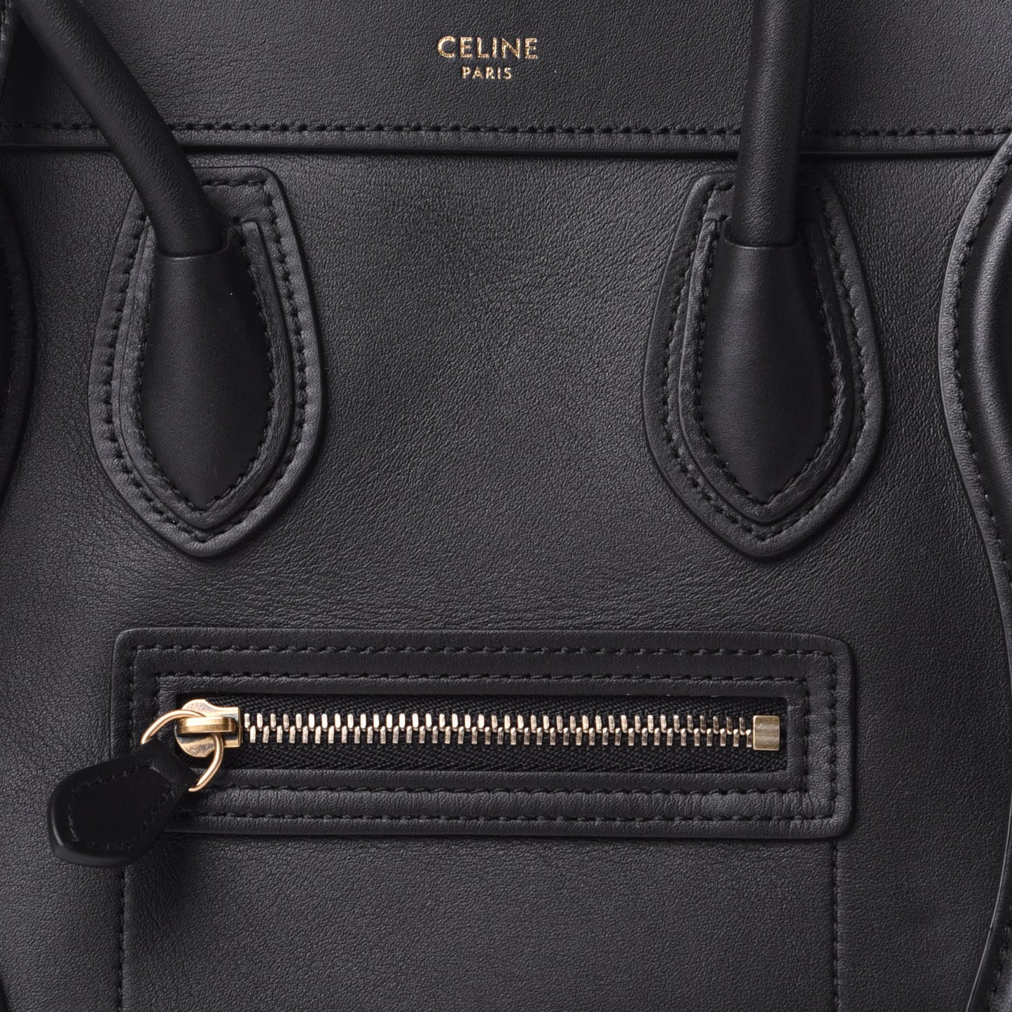 Smooth Calfskin Nano Luggage Black