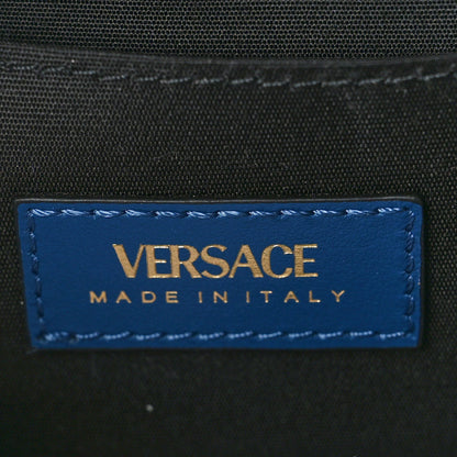 Versace Denim Quilted La Medusa Camera Bag Blue 7 of 10