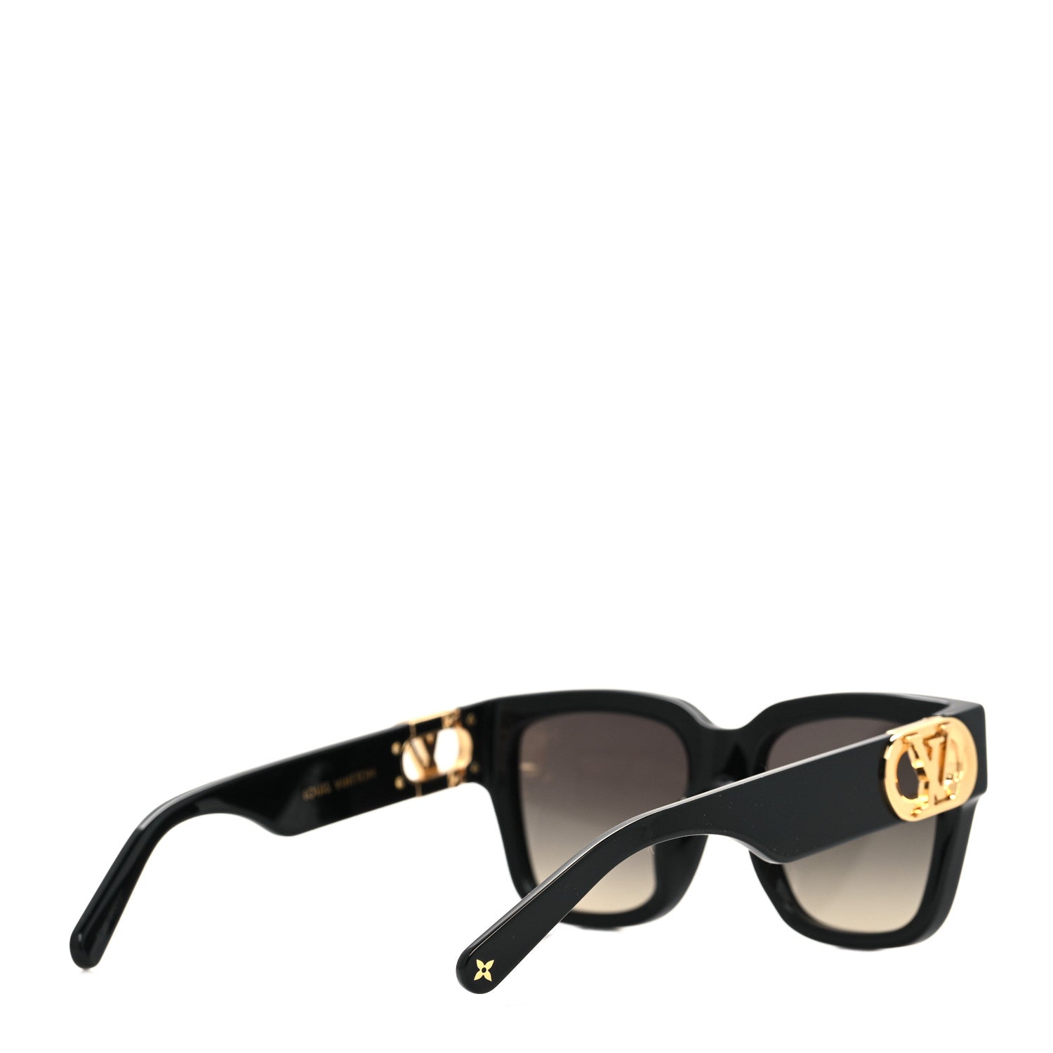 Louis Vuitton Acetate LV Link PM Square Sunglasses Z1566E Black 4 of 8