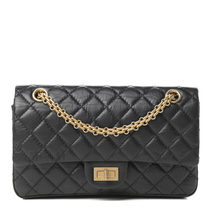 Chanel Aged Calfskin Quilted 2.55 Reissue 225 Flap Black 1 of 15