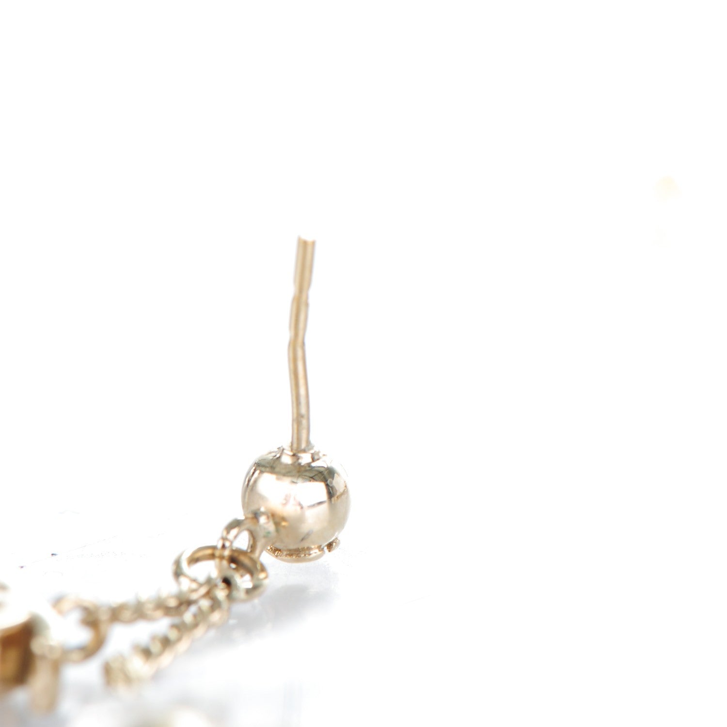 Chanel N°5 Perfume Bottle CC Drop Earrings Gold 7 of 14