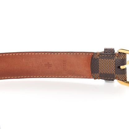 Louis Vuitton Damier Ebene 30mm Ellipse Belt 85 34 5 of 7