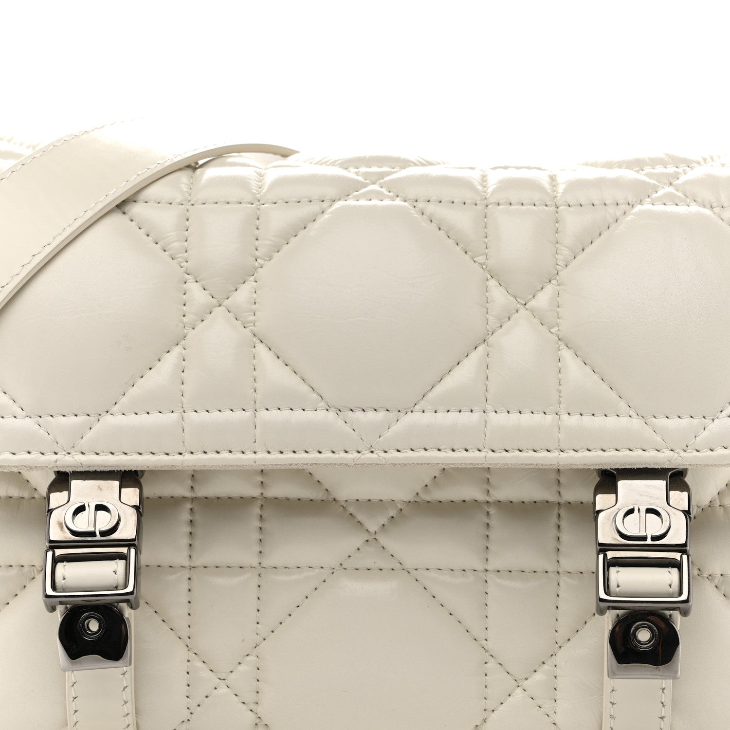 Christian Dior Calfskin Macrocannage Small Diorcamp Messenger Latte 8 of 14