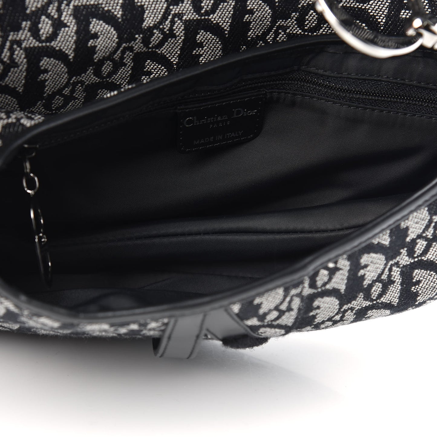 Monogram Saddle Bag Black