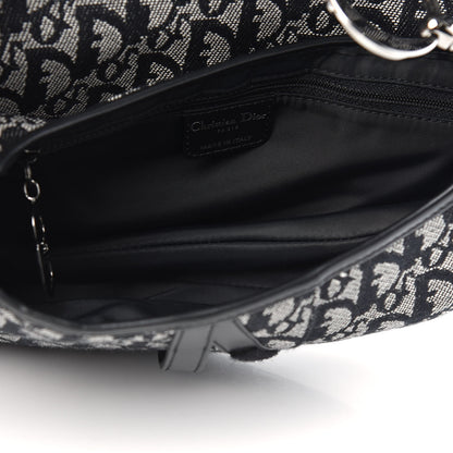 Christian Dior Monogram Saddle Bag Black 5 of 9