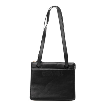 Chanel Logo Shoulder Bag Black 1 of 12