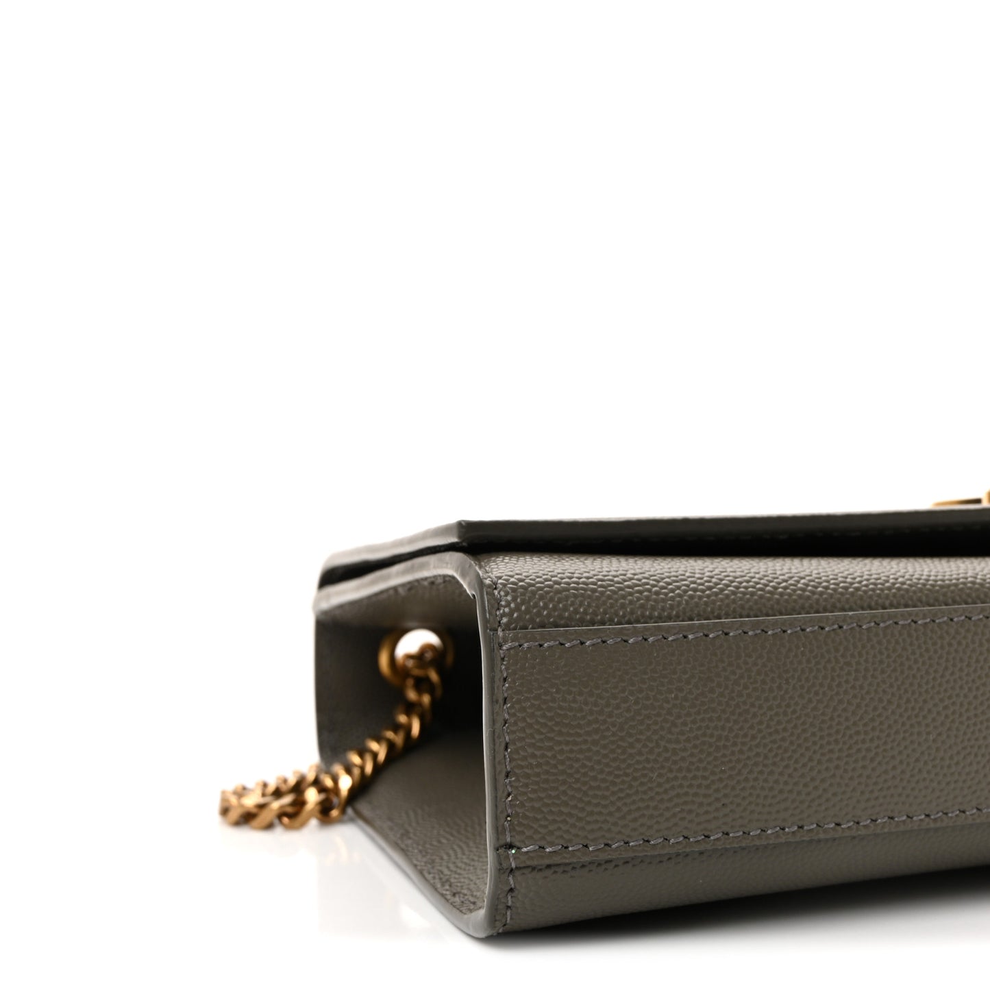 Grain De Poudre Medium Classic Monogram Kate Satchel Earth Grey