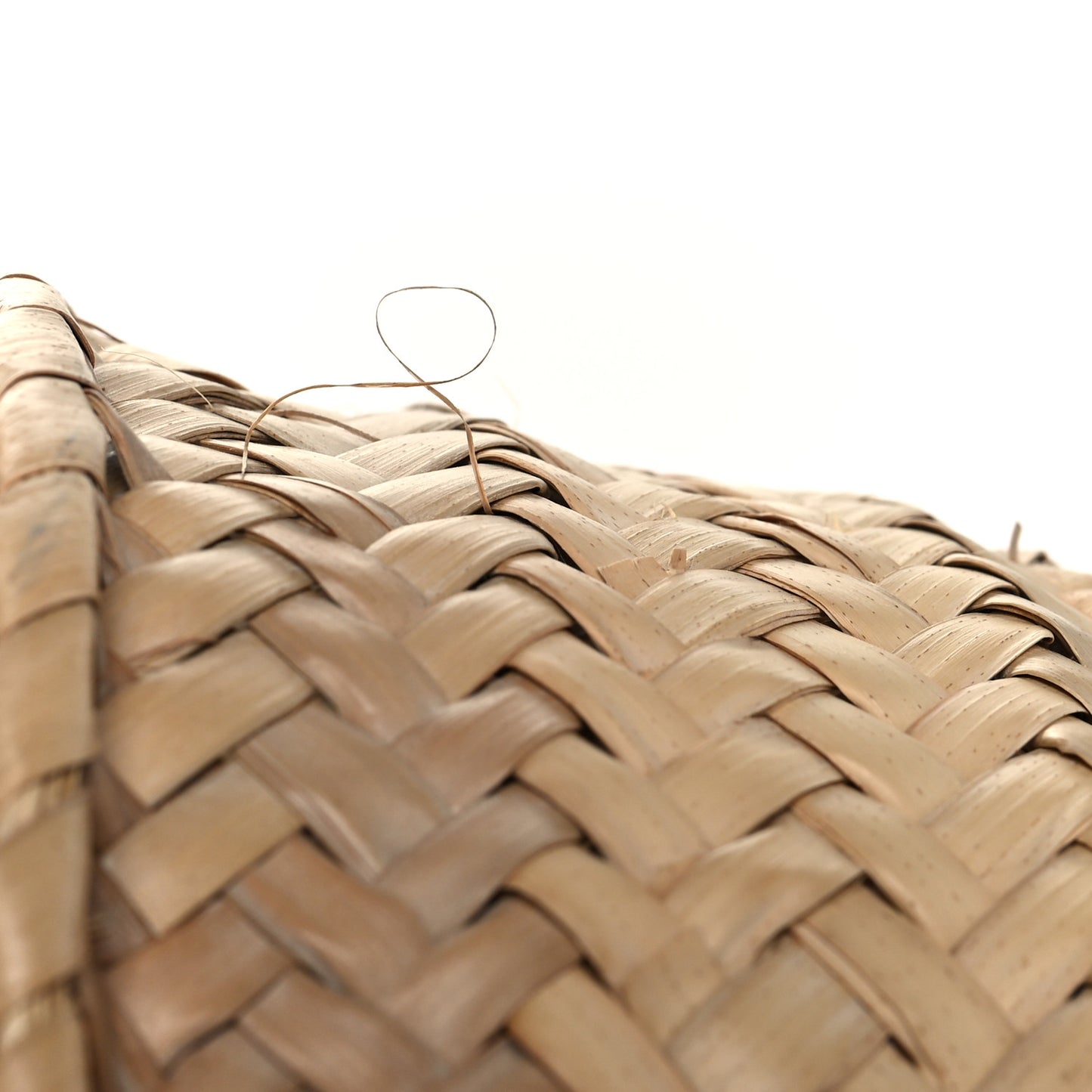 Raffia Basket Tote Bag Natural Multicolor