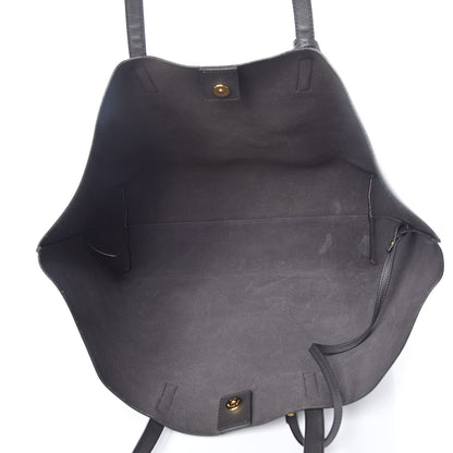 Saint Laurent Calfskin Large Shopping Tote Dark Grey 6 of 17