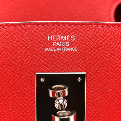 Hermes Epsom Birkin 30 Rouge Casaque 6 of 15