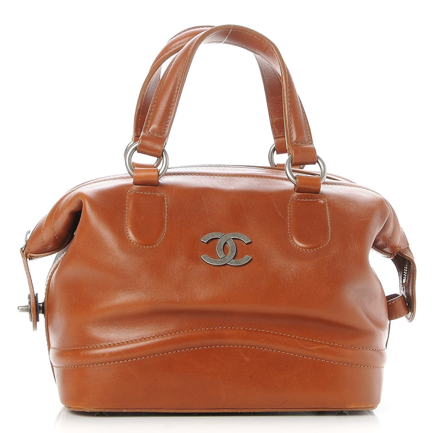 Calfskin Country Ride Doctor Bag Brown