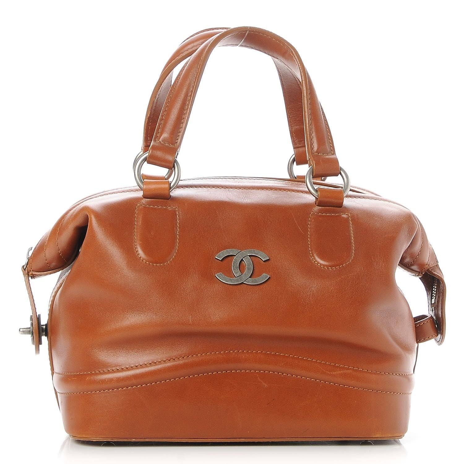 Chanel Calfskin Country Ride Doctor Bag Brown 1 of 9
