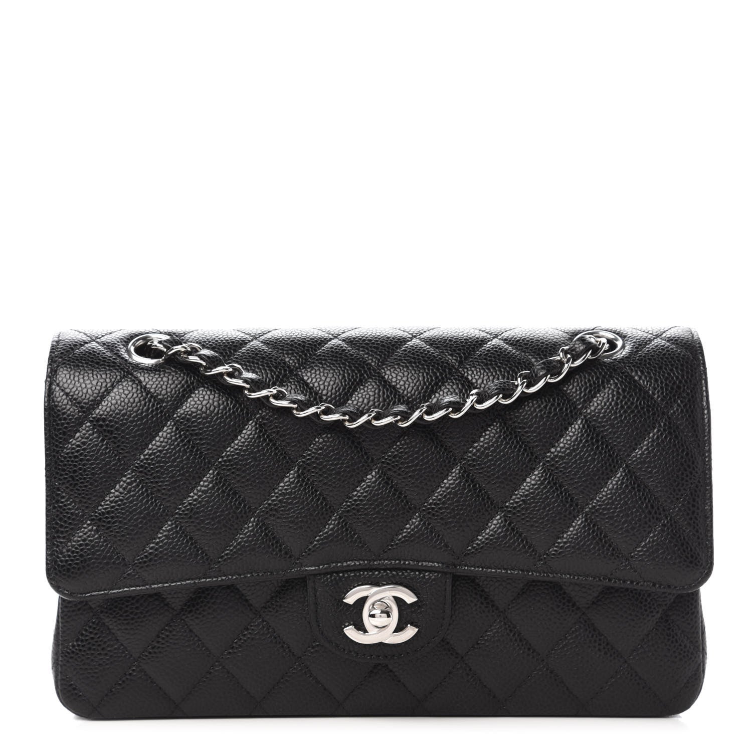 Chanel Caviar Quilted Medium Double Flap Black 1 of 11
